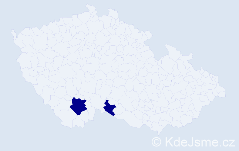 Příjmení: 'Freihofner', počet výskytů 4 v celé ČR