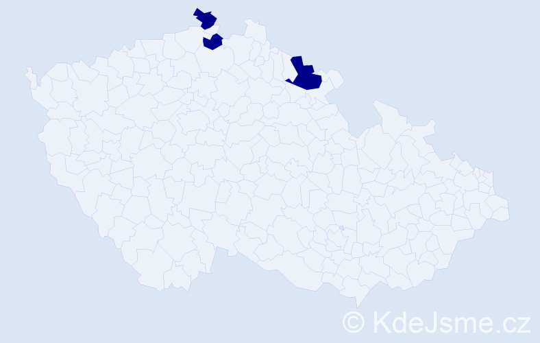 Příjmení: 'Syrochman', počet výskytů 3 v celé ČR