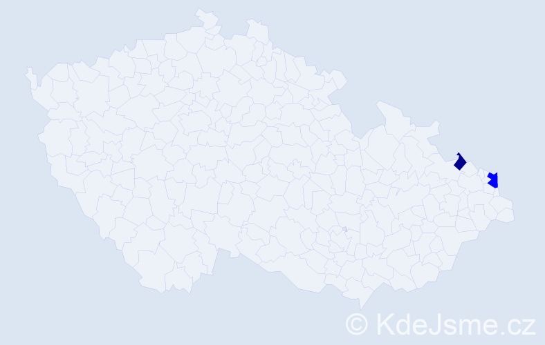 Příjmení: 'Gabryś', počet výskytů 3 v celé ČR