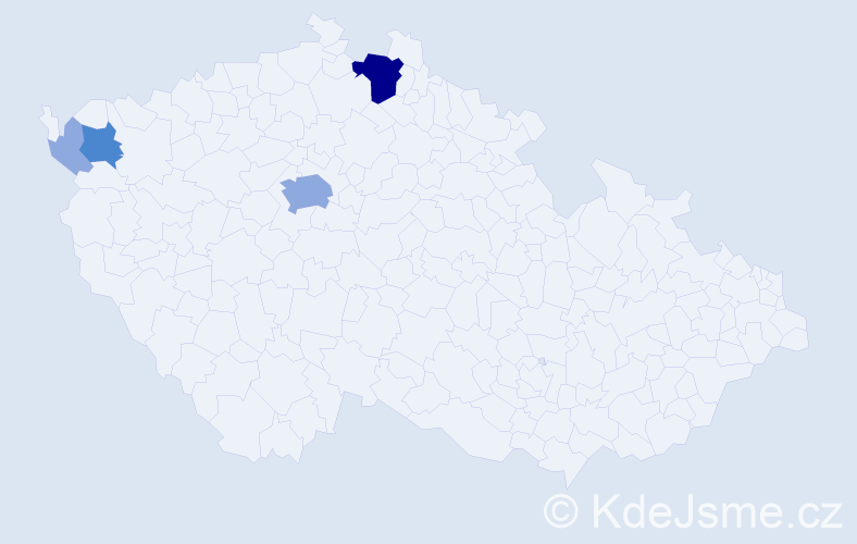 Příjmení: 'Šepáková', počet výskytů 9 v celé ČR