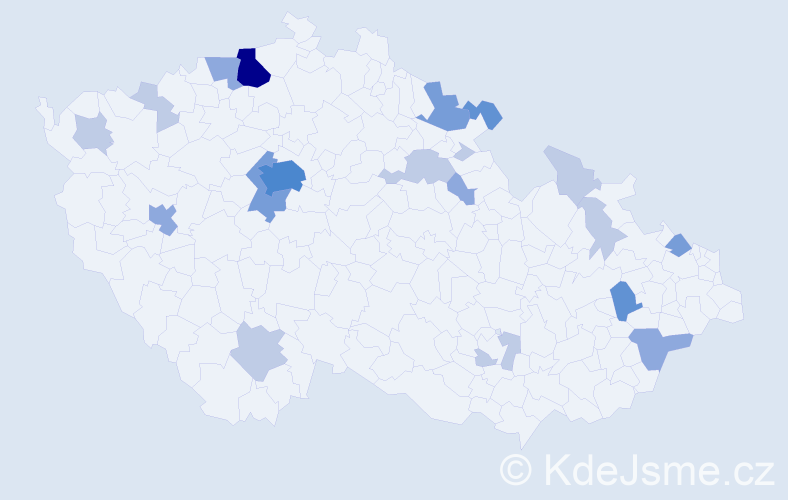 Příjmení: 'Bartschová', počet výskytů 48 v celé ČR