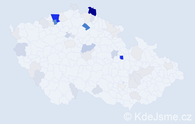 Příjmení: 'Kimová', počet výskytů 145 v celé ČR