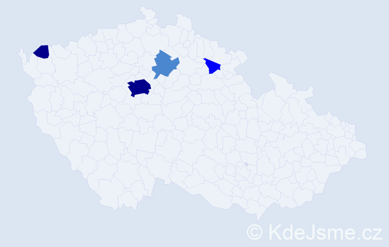 Příjmení: 'Funfera', počet výskytů 9 v celé ČR