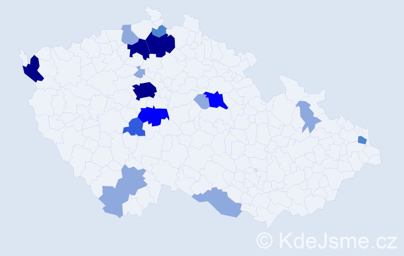 Příjmení: 'Stieranková', počet výskytů 42 v celé ČR