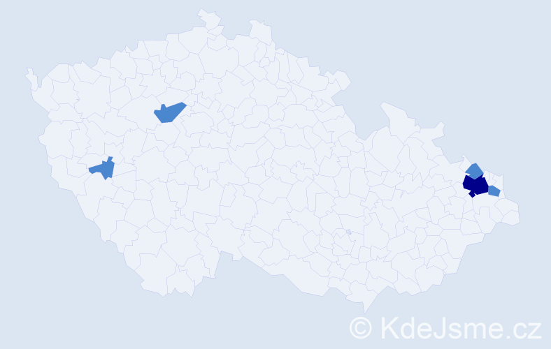 Příjmení: 'Scharbert', počet výskytů 7 v celé ČR