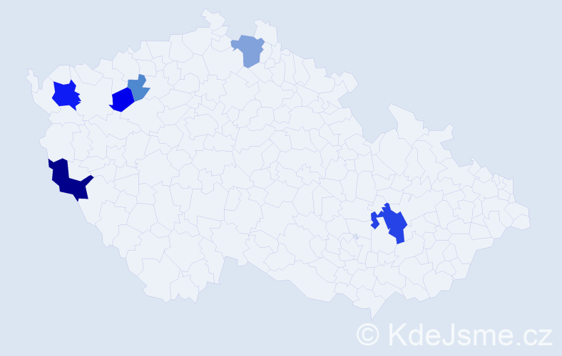 Příjmení: 'Makarovičová', počet výskytů 15 v celé ČR