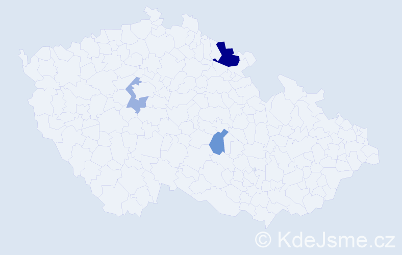 Příjmení: 'Lenzing', počet výskytů 6 v celé ČR