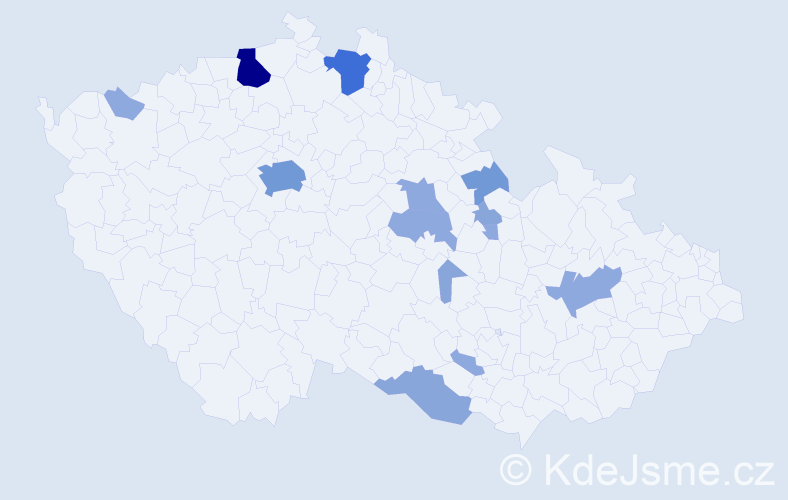 Příjmení: 'Palaščák', počet výskytů 32 v celé ČR
