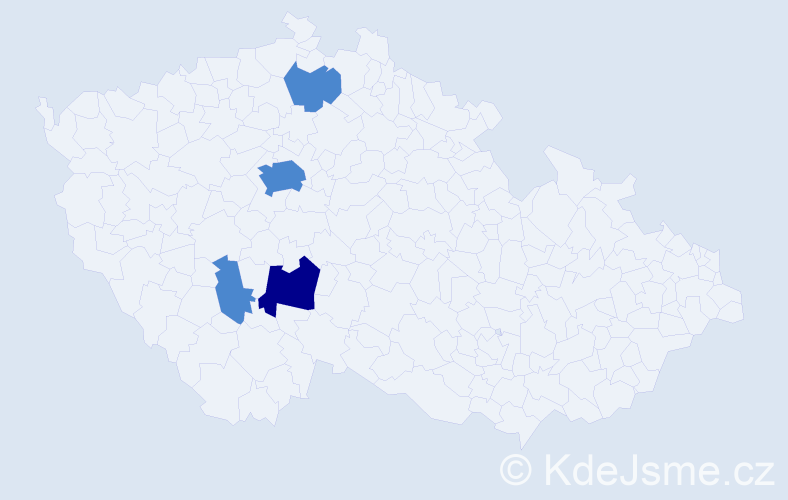 Příjmení: 'Matušicová', počet výskytů 6 v celé ČR