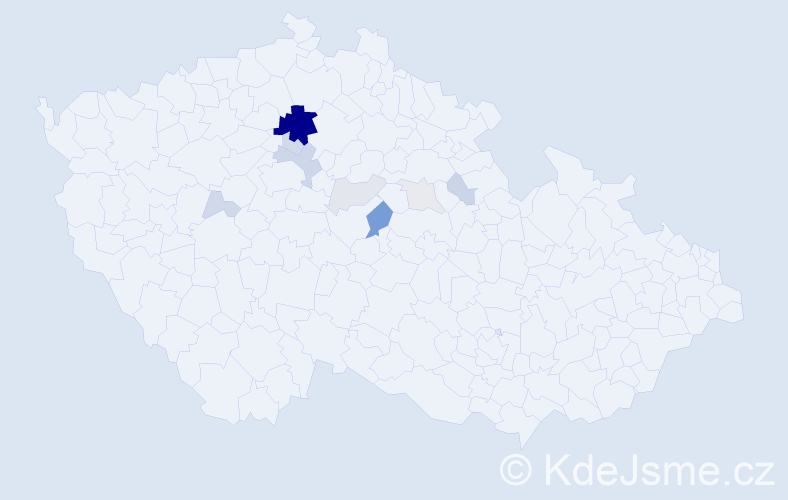 Příjmení: 'Karabáčková', počet výskytů 35 v celé ČR