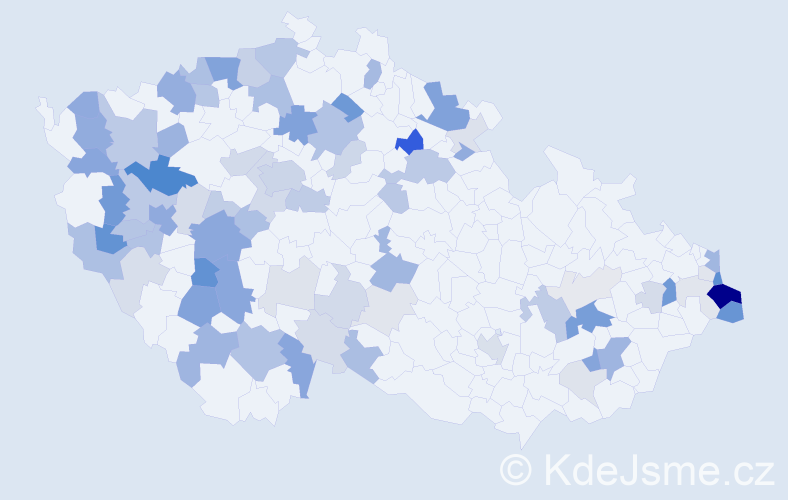 Příjmení: 'Ernst', počet výskytů 218 v celé ČR