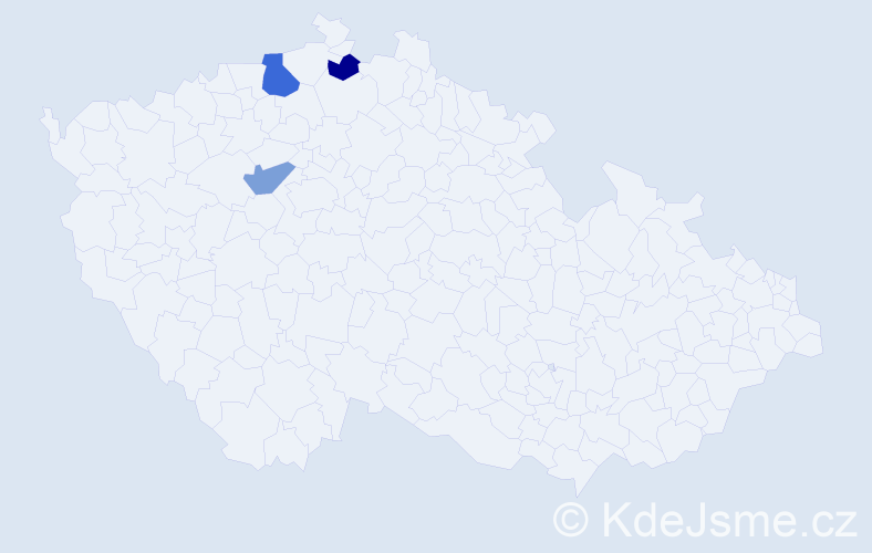 Příjmení: 'Pastel', počet výskytů 4 v celé ČR