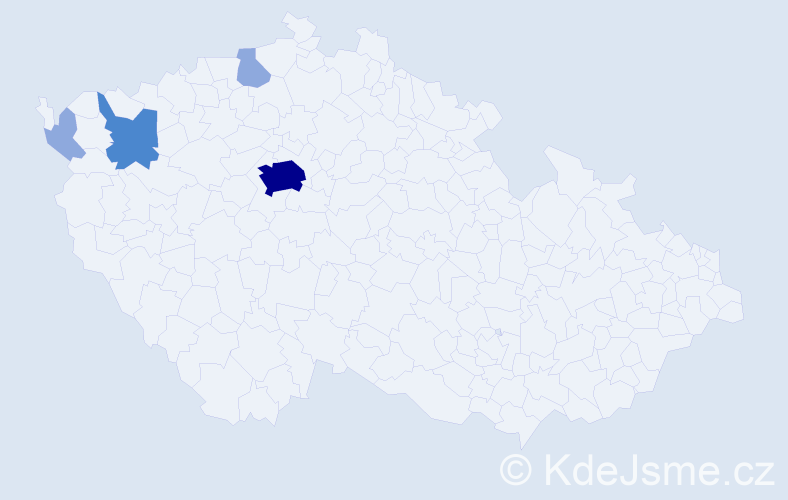 Příjmení: 'Kochubey', počet výskytů 12 v celé ČR
