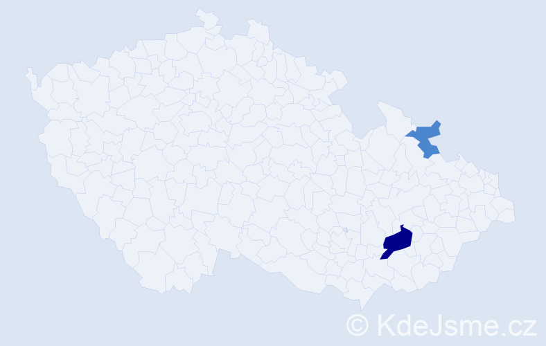 Příjmení: 'Szcotková', počet výskytů 4 v celé ČR