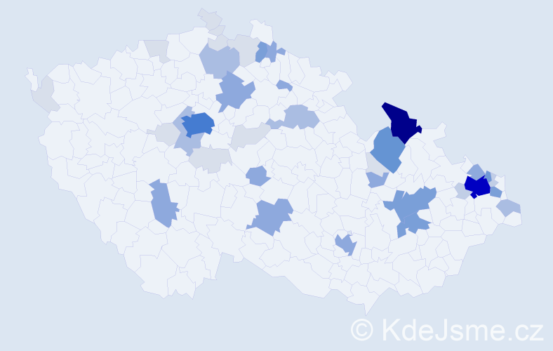 Příjmení: 'Nitsche', počet výskytů 152 v celé ČR