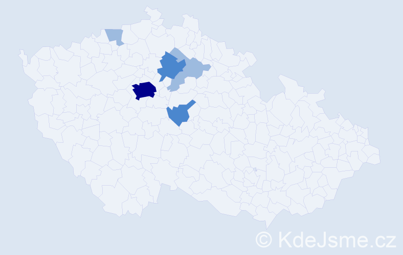 Příjmení: 'Baitlerová', počet výskytů 12 v celé ČR