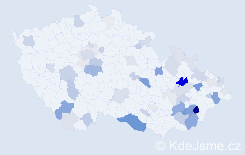 Příjmení: 'Dubovská', počet výskytů 178 v celé ČR