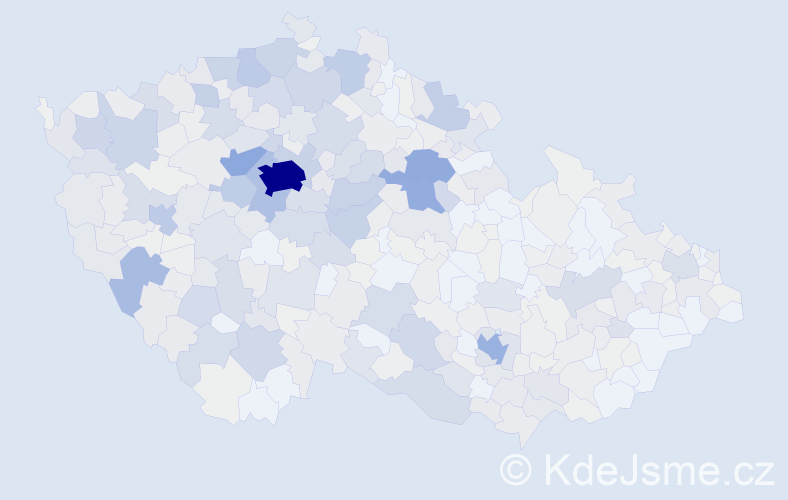Příjmení: 'Vlasák', počet výskytů 2399 v celé ČR
