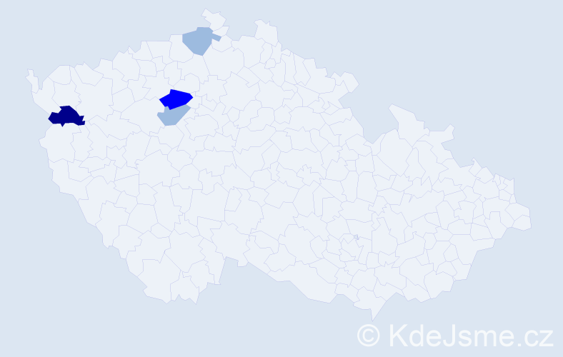 Příjmení: 'Papajiková', počet výskytů 9 v celé ČR