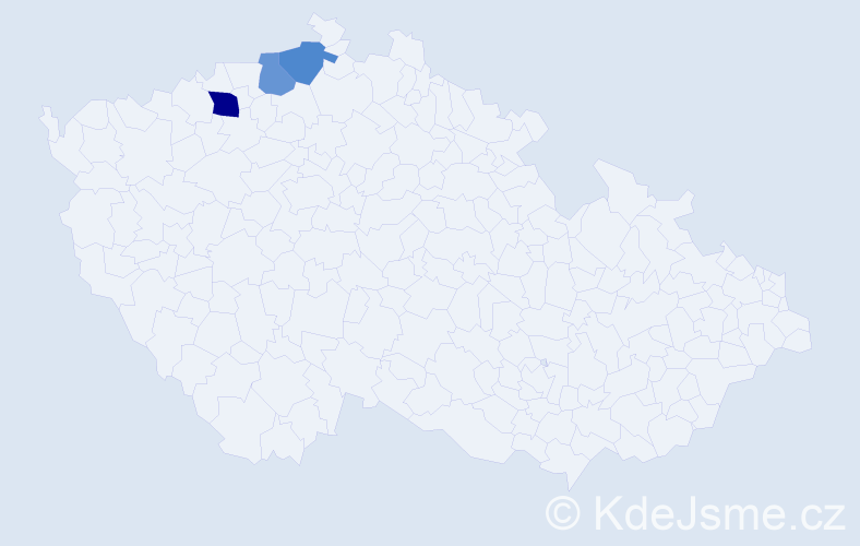 Příjmení: 'Fieron', počet výskytů 4 v celé ČR