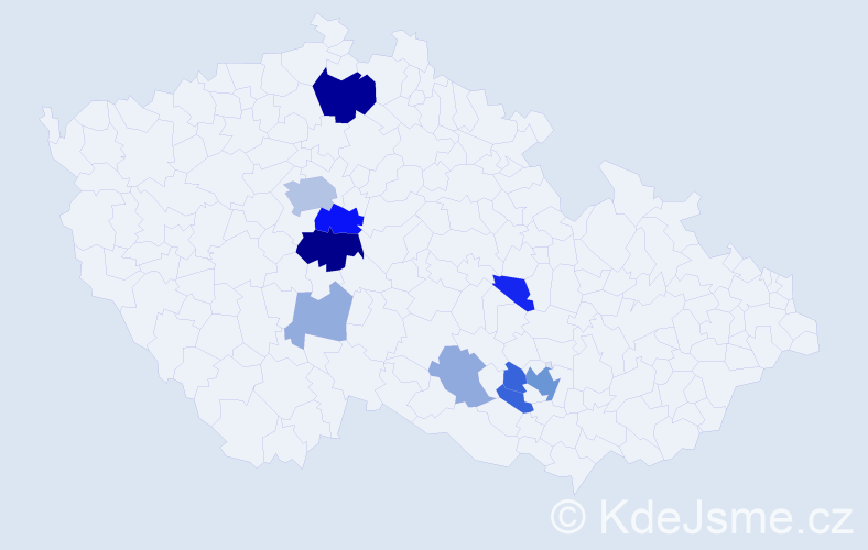 Příjmení: 'Vieweghová', počet výskytů 29 v celé ČR