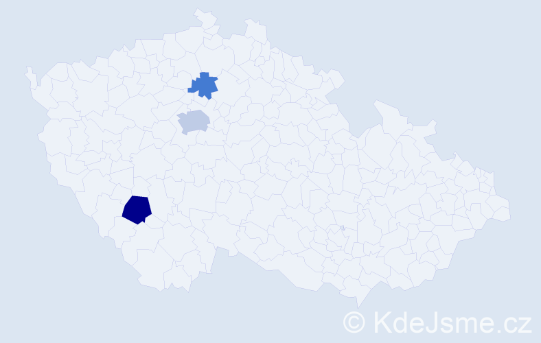 Příjmení: 'Kraps', počet výskytů 6 v celé ČR