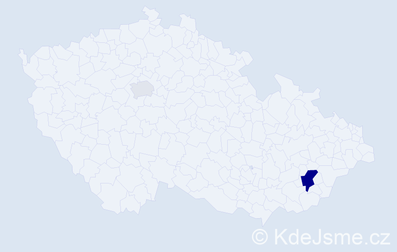 Příjmení: 'Muftič', počet výskytů 5 v celé ČR