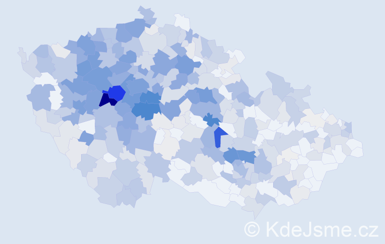 Příjmení: 'Šebek', počet výskytů 2260 v celé ČR