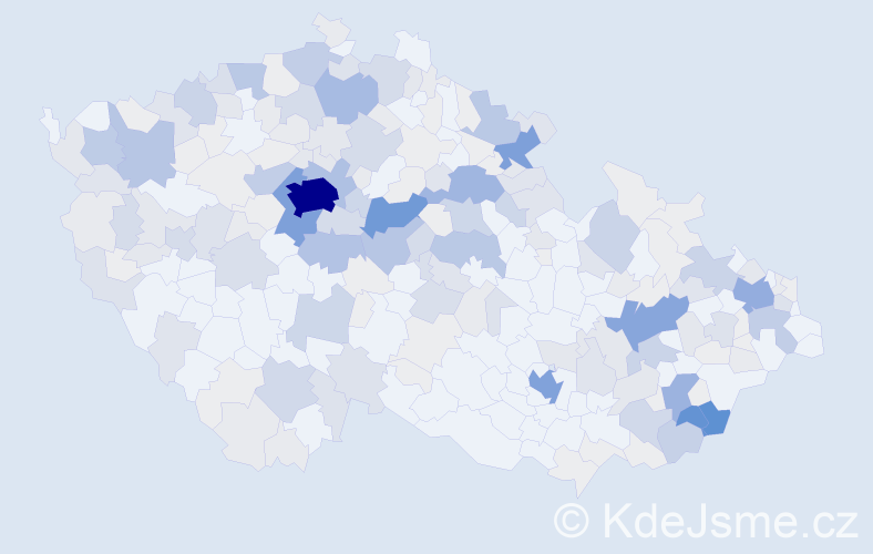 Příjmení: 'Rak', počet výskytů 1007 v celé ČR