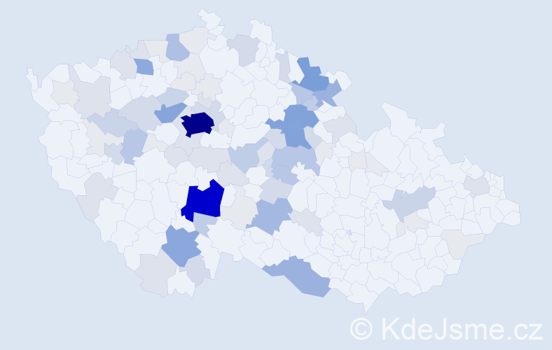 Příjmení: 'Drtina', počet výskytů 326 v celé ČR