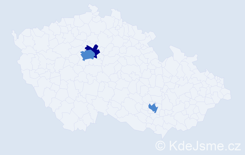 Příjmení: 'Malytska', počet výskytů 5 v celé ČR