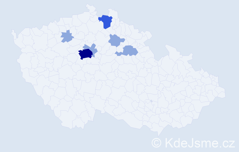 Příjmení: 'Tsurkan', počet výskytů 12 v celé ČR