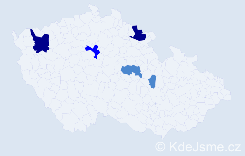 Příjmení: 'Austin', počet výskytů 10 v celé ČR