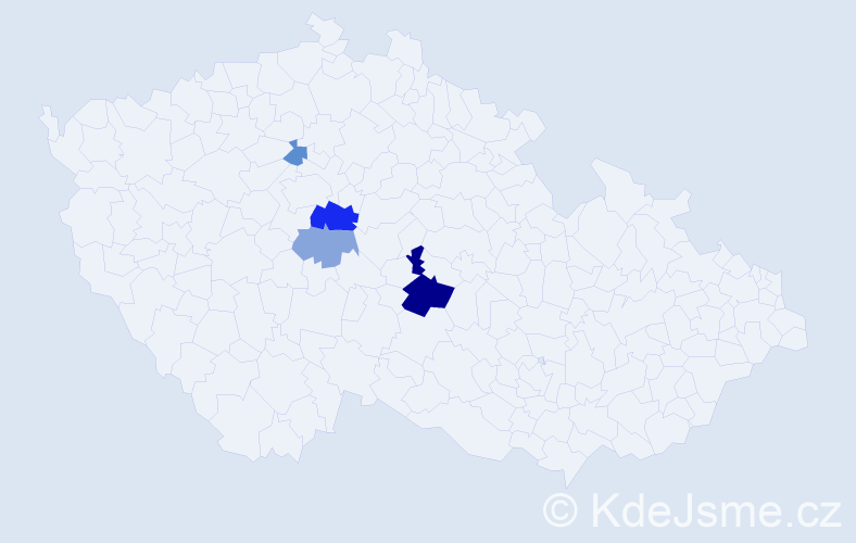 Příjmení: 'Balliš', počet výskytů 9 v celé ČR