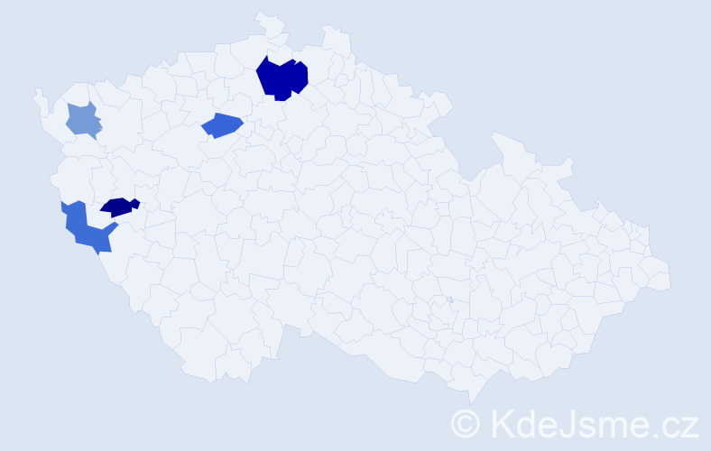Příjmení: 'Maslen', počet výskytů 14 v celé ČR