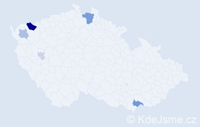 Příjmení: 'Baader', počet výskytů 10 v celé ČR