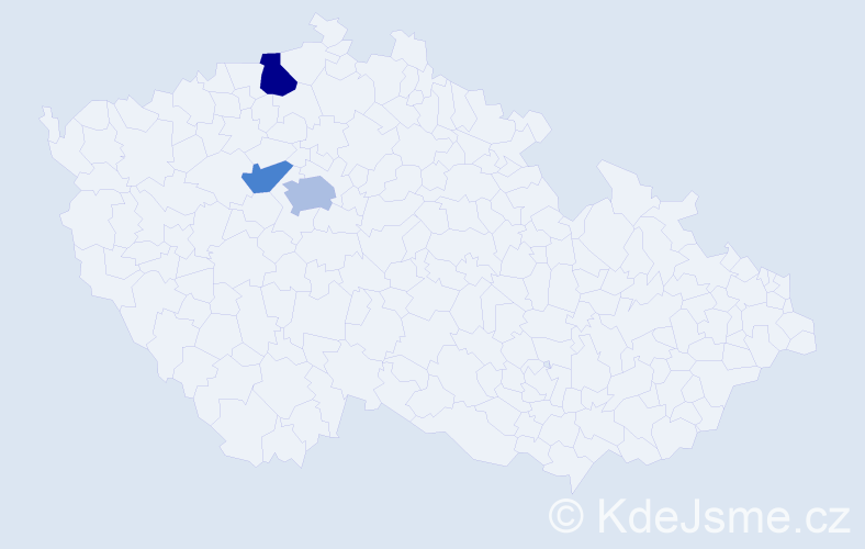Příjmení: 'Cupa', počet výskytů 10 v celé ČR