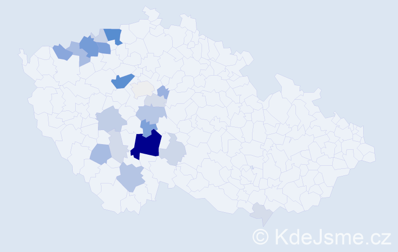 Příjmení: 'Fauová', počet výskytů 82 v celé ČR