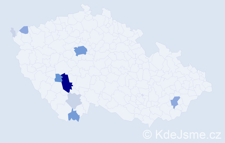 Příjmení: 'Šátava', počet výskytů 32 v celé ČR