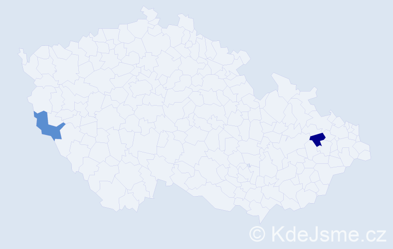 Příjmení: 'Scharmer', počet výskytů 2 v celé ČR