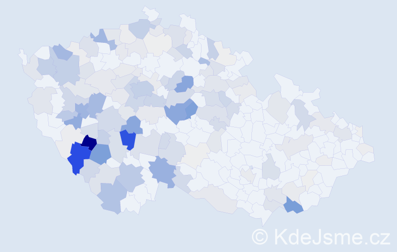 Příjmení: 'Zdeňková', počet výskytů 633 v celé ČR
