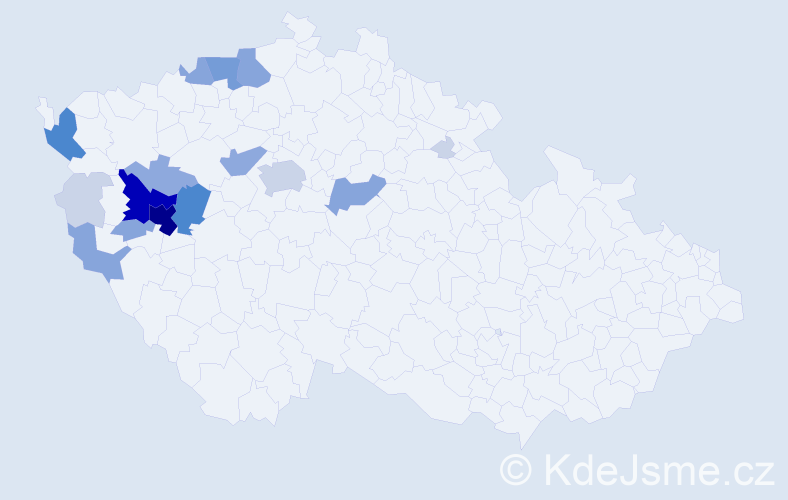 Příjmení: 'Korelus', počet výskytů 63 v celé ČR