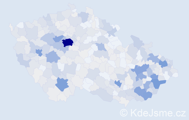 Příjmení: 'Lukášová', počet výskytů 2081 v celé ČR