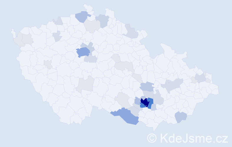 Příjmení: 'Audyová', počet výskytů 133 v celé ČR