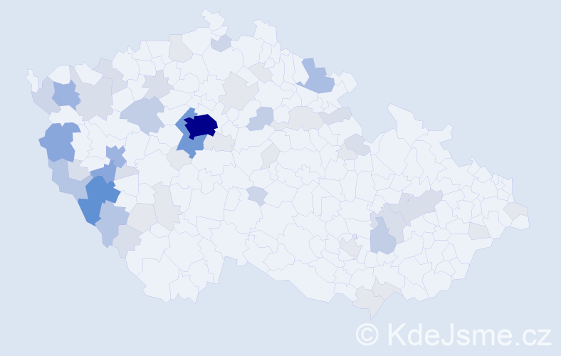 Příjmení: 'Turner', počet výskytů 177 v celé ČR
