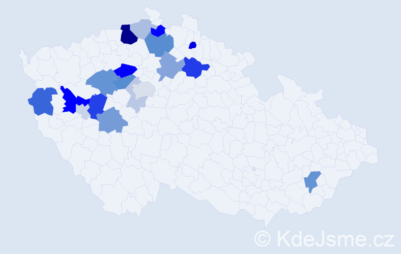 Příjmení: 'Štraub', počet výskytů 49 v celé ČR