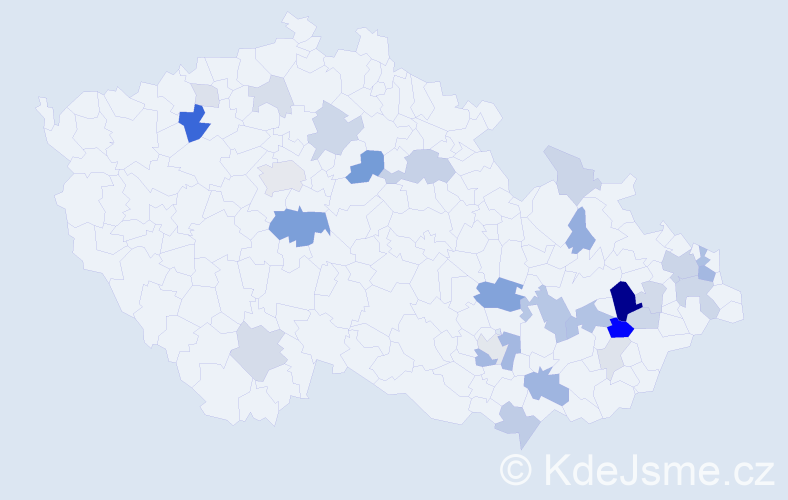 Příjmení: 'Grešová', počet výskytů 80 v celé ČR