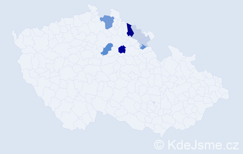 Příjmení: 'Kutifelová', počet výskytů 20 v celé ČR