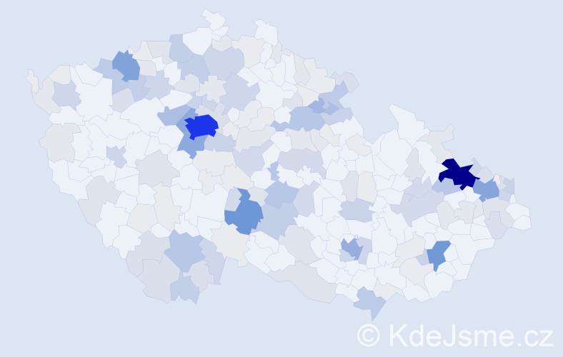 Příjmení: 'Lhotská', počet výskytů 676 v celé ČR