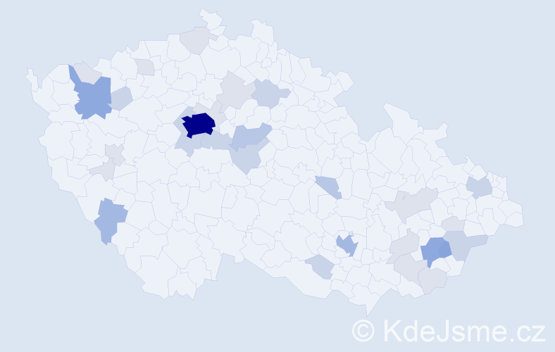 Příjmení: 'Freundová', počet výskytů 84 v celé ČR